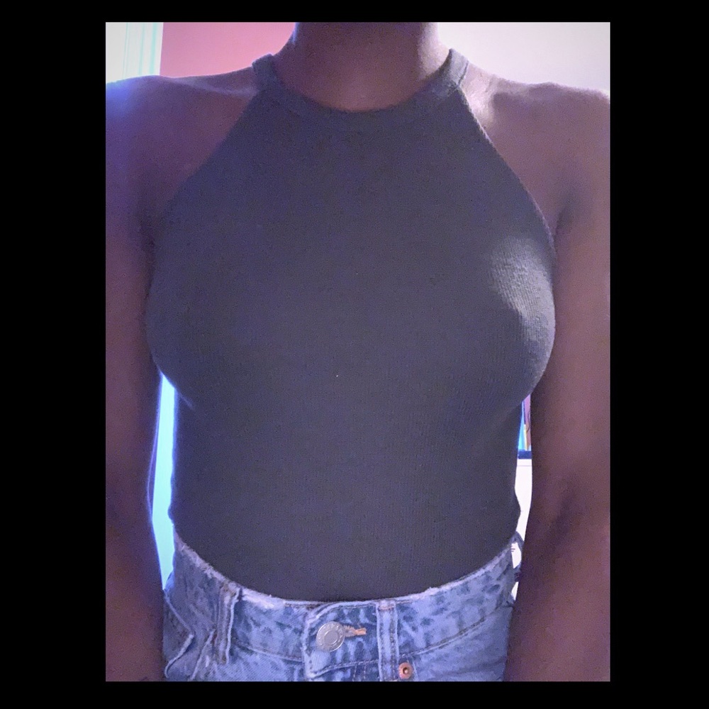 Forever21 gray bodysuit size small